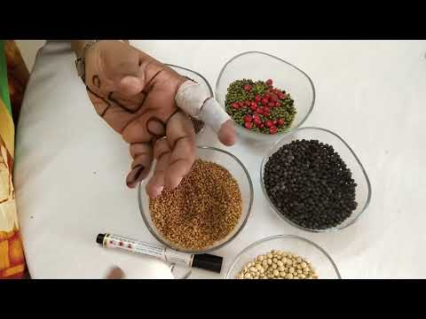 Hand with pressure points marked for seed therapy